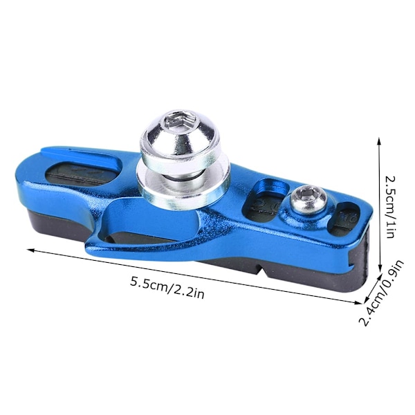 Mi.Xim 1 Par Mountainbike Vägcykel Cykelbromsbelägg Hållare Gummibitar C-klämma (blå)
