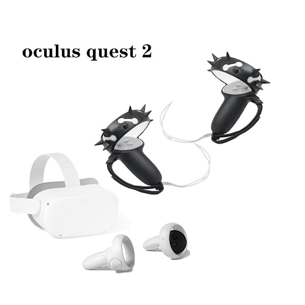 Skyddande Silikonöverdrag Kompatibelt med Oculus Quest 2 VR Touch Controller Handtag Greppfodral Silikon Fullt Skyddande Hylsa