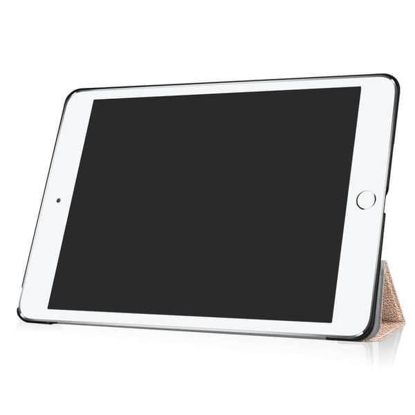 iPad 9.7\" (2017) / (2018) Slimfit Tri-Fold Etui Gull Gold Gold Guld