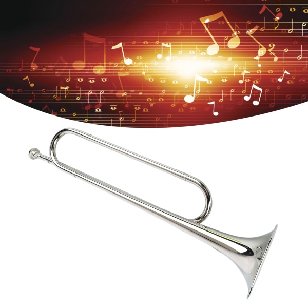 TIMH B Flat Bugle Brass Retro Standard Trompet Musikkinstrument for Skolekorps Kavaleriorkester