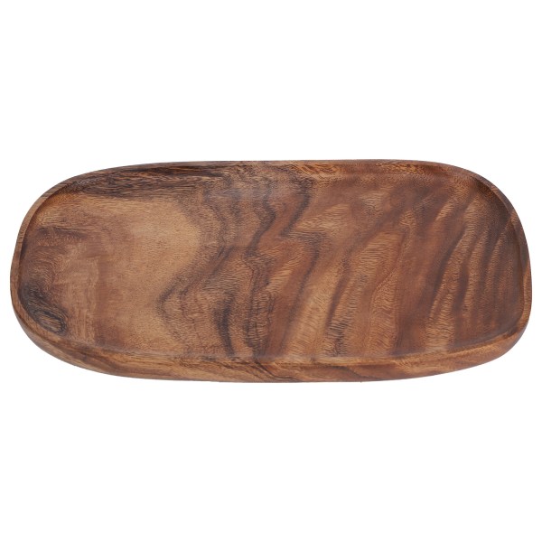 Tre Serveringsbrett for Snacks og Frukt - Stilig Bordorganisator for Hurtigmat - Dekorativ Tallerken 30x20cm