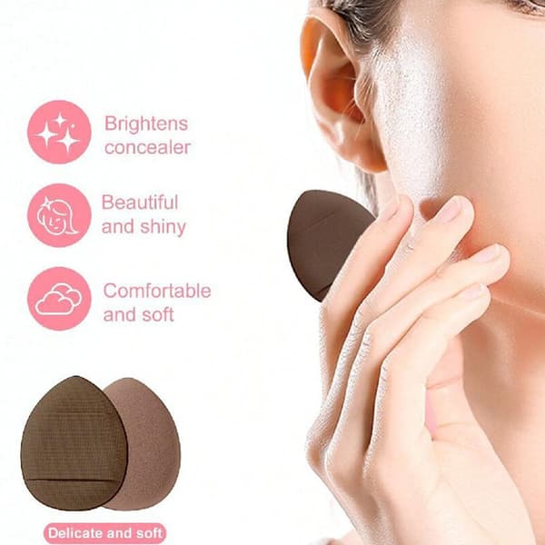 20-40 pcs Makeup Brushes and Sponges Set with Beauty Egg and Brown Makeup Puff C coffee 40pcs