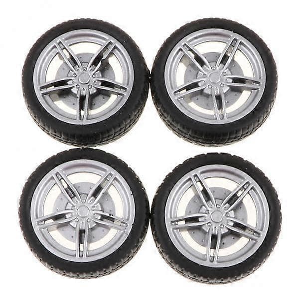 4x4-deler 5-eikers felger gummihjul Kompatibel med RC-bil DIY-erstatning 4 Pcs
