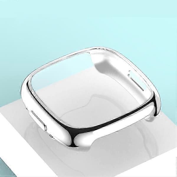 Kompatibel med Fitbit Versa 4 Stötsäkert TPU Skyddande Klockfodral Black