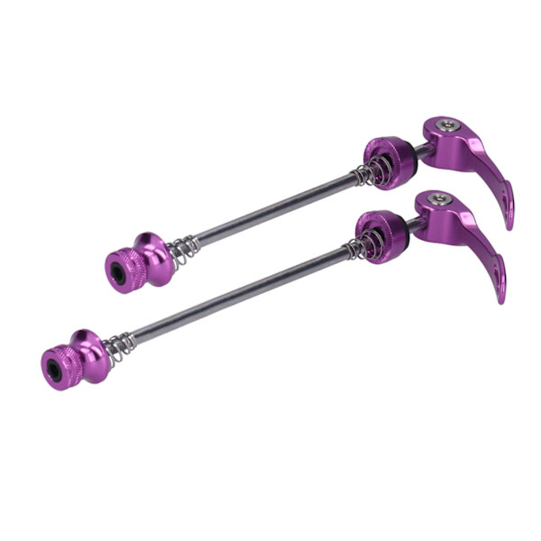ZTTO 2-pack Snabbkopplingsspärrar för cykel, fram och bak, lila