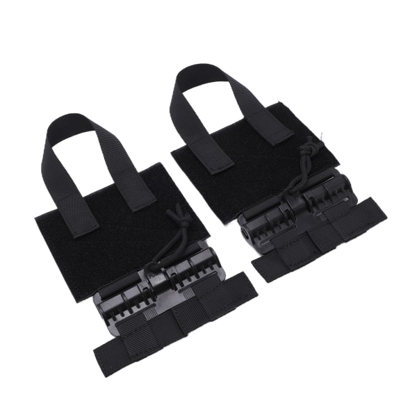 2-pack Utomhus Snabbkoppling Cummerbund MOLLE Avtagbar Spänne Nylon Bärbar Snabbavtagning Spänneset Svart