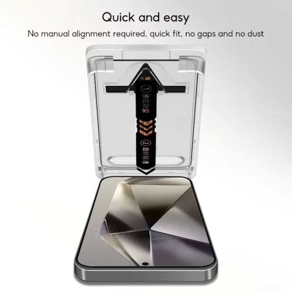 Easy Install Compatible with Samsung Galaxy S24 Plus Screen Protector HD Tempered Glass transparent