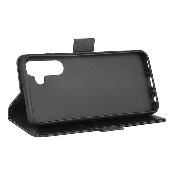 【BEMS】Kompatibel med Galaxy A25 5G Pung Etui 3 Kortpladser - Sort Svart black