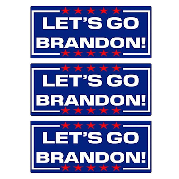 Let's Go Brandon Bilstickers Dekal Sticker til Bilklap Bagage Rum Lastbil Van Vindue Laptop