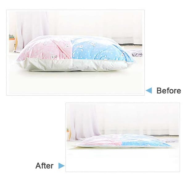 【BEMS】Vacuum Bags Compatible with Clothes, Pillows, Duvets - No Pump Needed! Transparent transparent