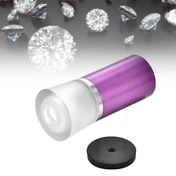 Hearts & Arrows Gems Diamant Slibnings Loupe 10X Forstørrelsesglas Smykke Visning (Lilla)