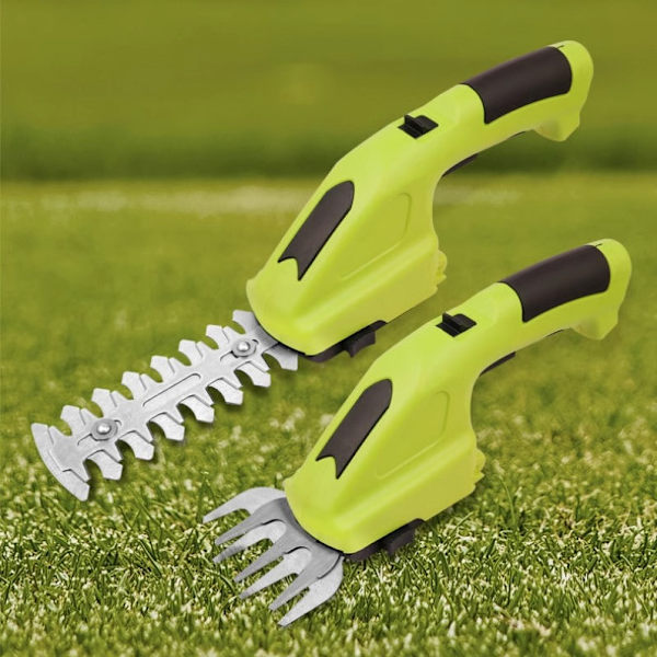 【BEMS】2-in-1 Grass and Hedge Trimmer, Edging and Bush Shears, 2 Interchangeable Blades, Lightweight, Garden Edger