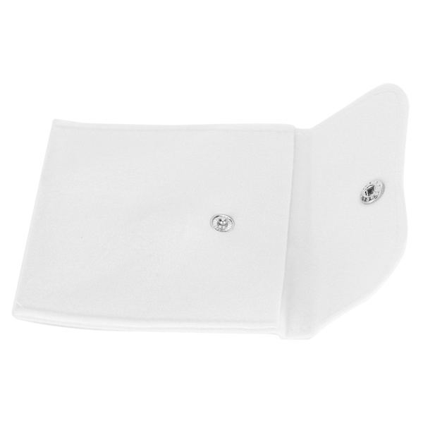 Mjuk Flanell Förvaringsväska Bärbar Örhängen Halsband Armband Organiseringsväska Påse LBeige