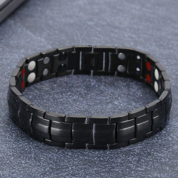 Mode Magnetarmbånd til Mænd Træthed Relief Reducer Smerte Sundhedspleje Magnetarmbånd Sort