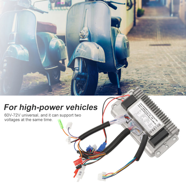 Børsteløs Controller til 1000W Elcykler - Universal 3 Tilstande, Sinus Bølger, 60V-72V, Støbt Aluminiumskal