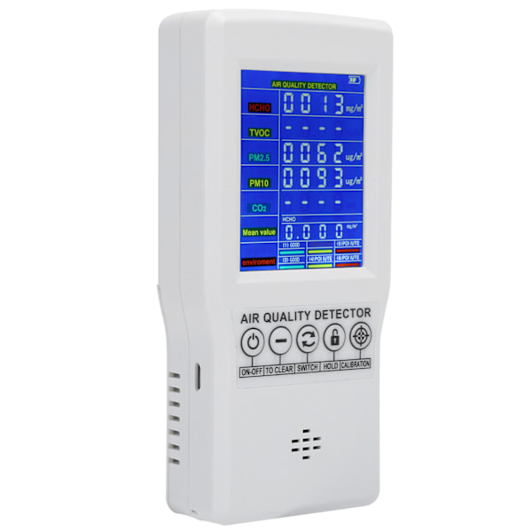 Præcis CO2-detektor PM2.5 PM10 CO2 Formaldehyd Digital Monitor Tilbehør