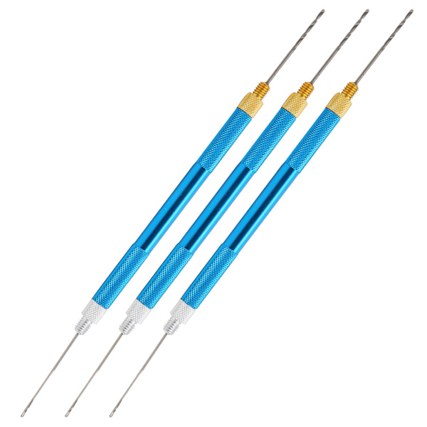 3-pack fiskebete-nålborr-kroksträngare multifunktionell aluminiumlegering