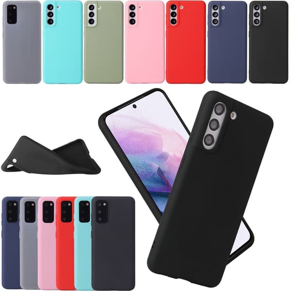 Silikon TPU-deksel Samsung S21/S20/S20FE Ultra/Plus-etui blå - Blå Blå S21 Plus Galaxy Samsung