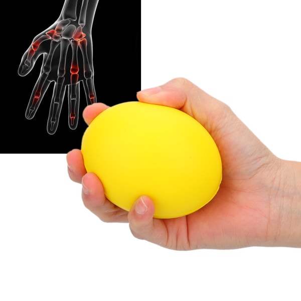2st Silikongreppboll Hand Finger Styrka Träning Massageterapi Stressavlastning++/
