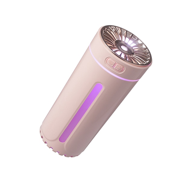 Luftfukter for bil 300 ml Kapasitet Fargerik nattlampe Mini USB Bærbar eterisk oljespreder for hjemmekontor Rosa