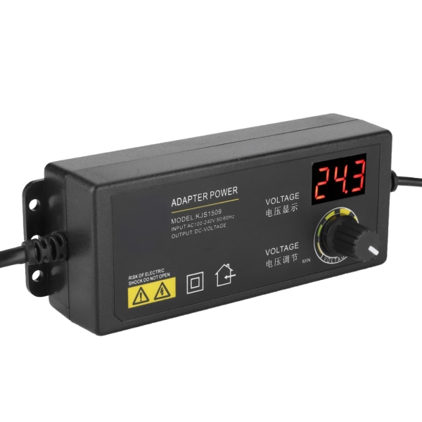 LED-skjerm 3A/9-24V utgang justerbar strømadapter med flernivåbeskyttelse++