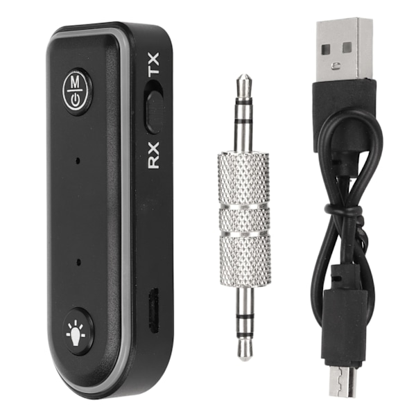 Trådløs Bluetooth FM-sendermottaker Billadapter for radiolyd med stemningslys, håndfri samtale og USB-lading Q3