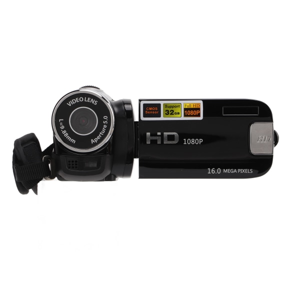 Videokamera Videokamera Full HD 4K 48MP kameranauhuri 270° kierto 2,7 tuuman värinäyttö 16X zoom digitaaliset videokamerat/