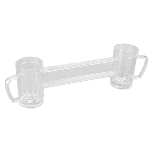 Dobbelt sammenføyd dryppsikker akryl ølglass 430ml - Perfekt for bar, KTV