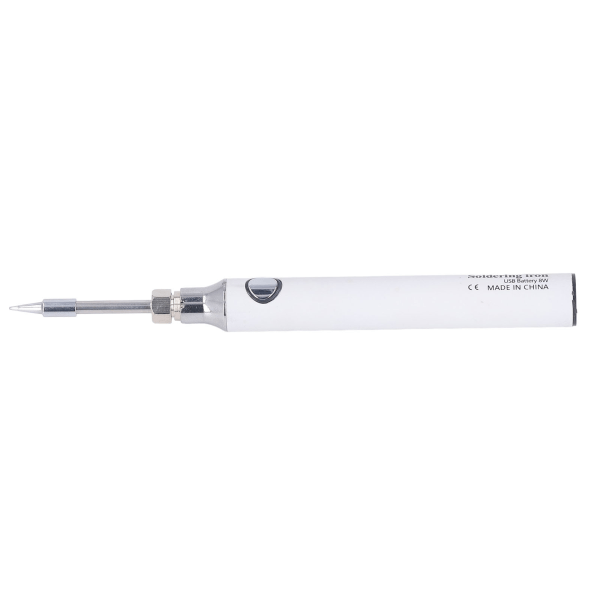 USB-loddebolt Trådløs bærbar elektrisk loddebolt 3-girs sveiseverktøy med indikator lys hvit