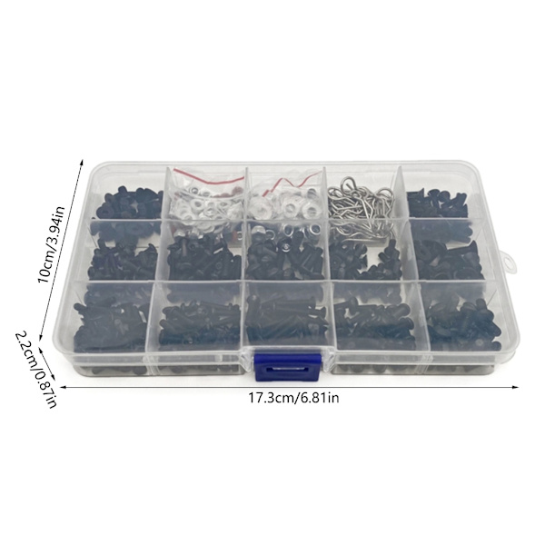 【BEMS】Universal Screw Kit Screws Assortment Kit Hardware Fasteners Compatible with 1/8 1/10