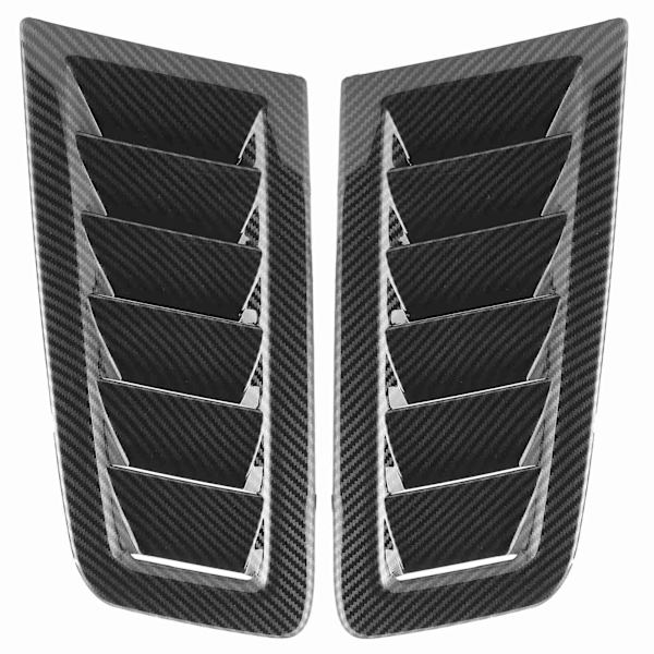 2 st Universal Huvventilationer Motorhuv Bil Exterördelar för Focus RS MK2 Stil Kolfiber Färg