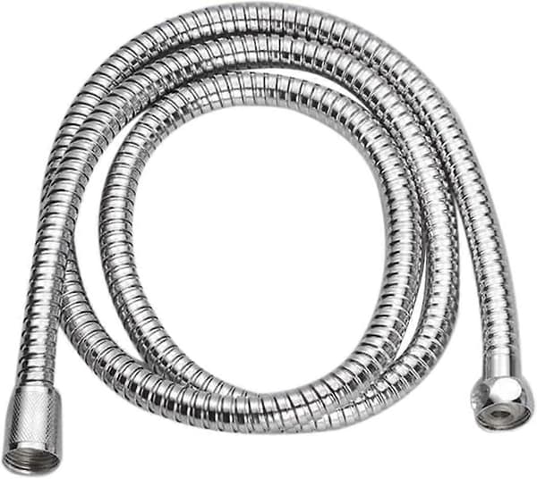 Handhållen duschslang med, rostfritt stål med dubbelspänne, flexibel duschslang