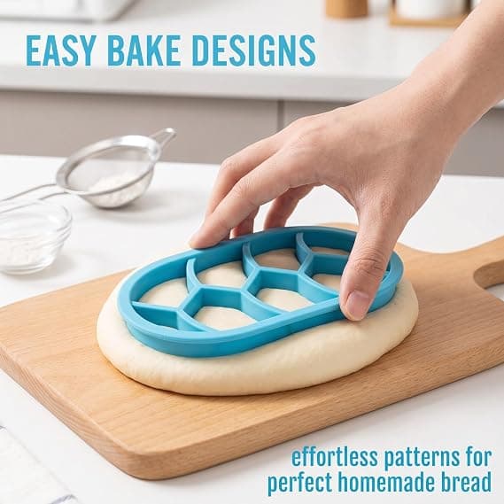 Sett med 2 kakeformer, brødstempelsett, bakverkform, kakeform for DIY-baking (himmelblå)