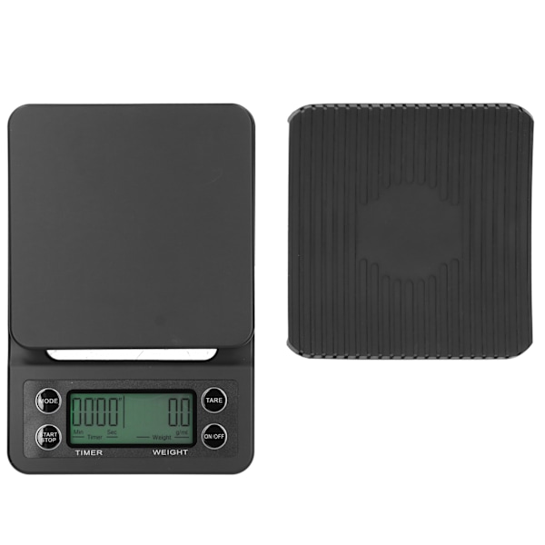 Multifunktionell LCD Digital Kökskaffevåg - 3kg/0.1g Noggrannhet med Timer