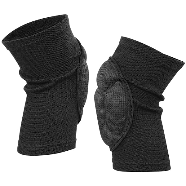 Tykke Svampe Knebeskytter Sport Putestøtte Erme Crashproof for Keeper Dansing (M, Svart)