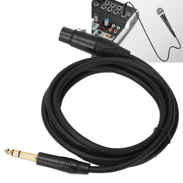 TIMH JORINDO XLR hona till 1/4 tum 6,35 mm jack balanserad signalkopplingskabel MikrofonsladdJD6001‑1m / 3,3ft