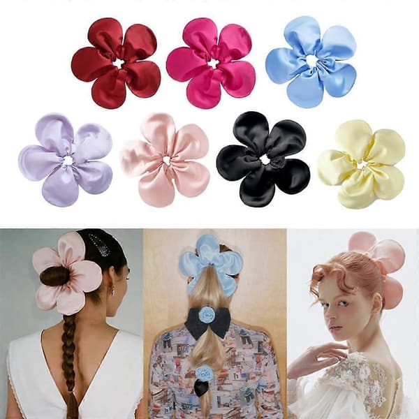 Fasjonable hårstrikker ekstra store stereoscc blomsterhårstrikker elastiske