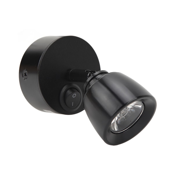 Leselys DC12V til 24V Høy Lysstyrke Varmt Hvitt Lys LED RV Sengelampe for lastebiler Campere Tilhengere Skip Yachter Svart