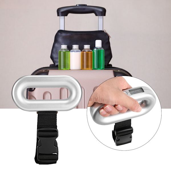 40 kg/88 lb Bärbar Digital LCD Tarafunktion Väskvåg för Resenärer