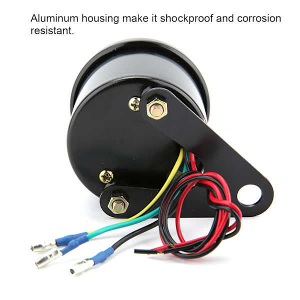 DC 12V Universal Motorsykkel LED Bakgrunnsbelyst Turteller Elektronisk Turteller Måler