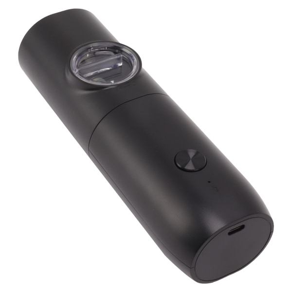 Elektrisk peberkværn Justerbar Grovhed USB Genopladelig Automatisk Saltmølle med LED-lys til Herb Spice Black