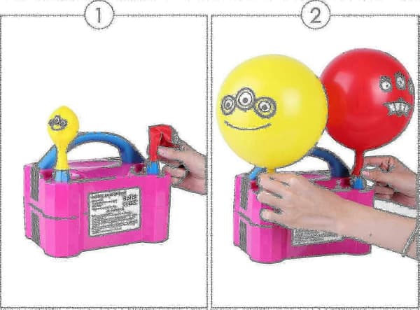Effektiv ballonpuster Kompatibel med festlige dekorationer, ny 2026