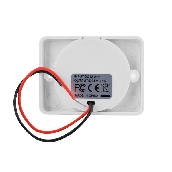 3.1A bilmodificeret USB-oplader med LED-telefonoplader med dobbelte USB-porte