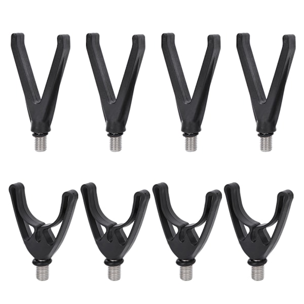 8 stk. Plast Holdere for Fiske Stang Alarm - Slitesterk, Fleksibel, V- og U-Formet