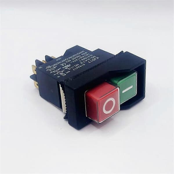 KJD17 6-polet elektromagnetisk startknapafbryder 18A AC127V IP55 vandtæt apparatafbryder [BEMS] Black