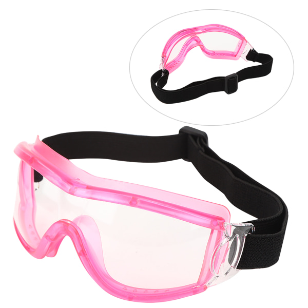 AntiSpittle Skyddsglasögon för Barn - Transparenta Utomhusskyddsglasögon (Rosa)