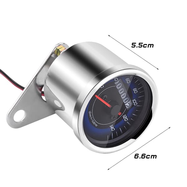 1 stk. Universal Motorcykel Odometer Motorcykel Speedometer Måler KM/T Speedo Meter