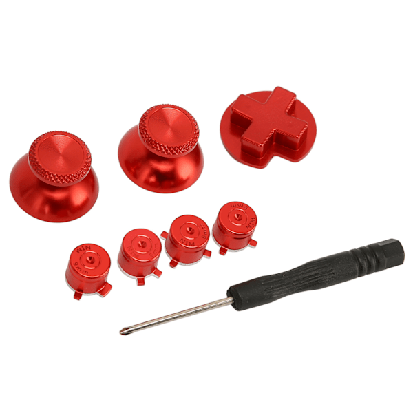 Spelkontroll Metallknappar D Pad ABXY Kors Aluminiumlegering Reparationsknappar Ersättning för Switch Pro
