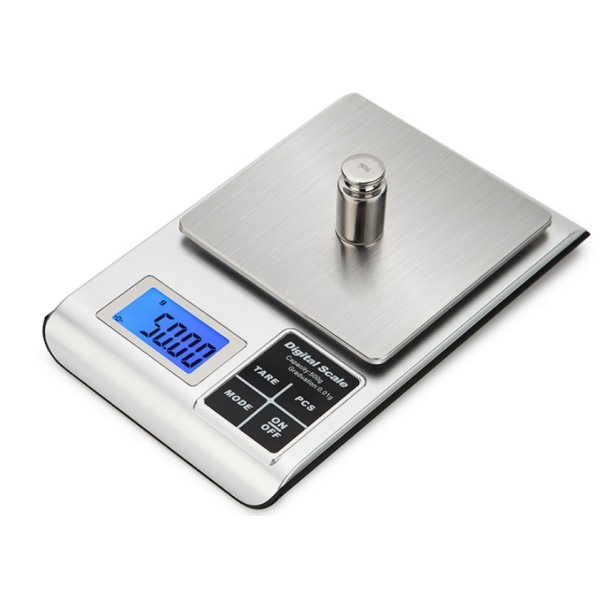 500/0,01 gram Husholdningsmadlavning Mini smykkevægt Elektronisk vægt Grøntsagskøkkenvægt