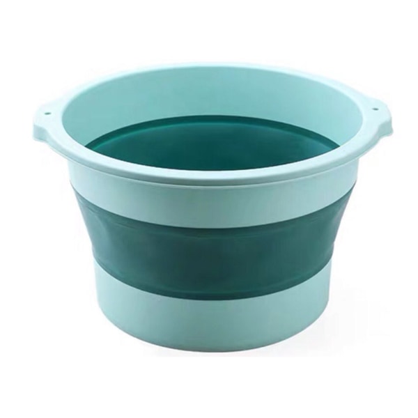 Lett sammenleggbar fotbasseng Smertelindring Sammenleggbar Fotbadekar med stor vannkapasitet Grønn ++/